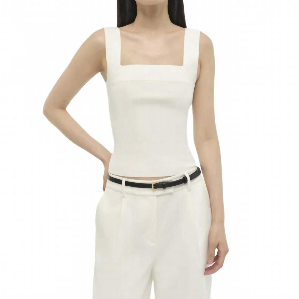 NEW SIMKHAI madine tank top in white